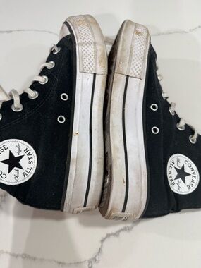 Converse Black and White High Top Sneakers